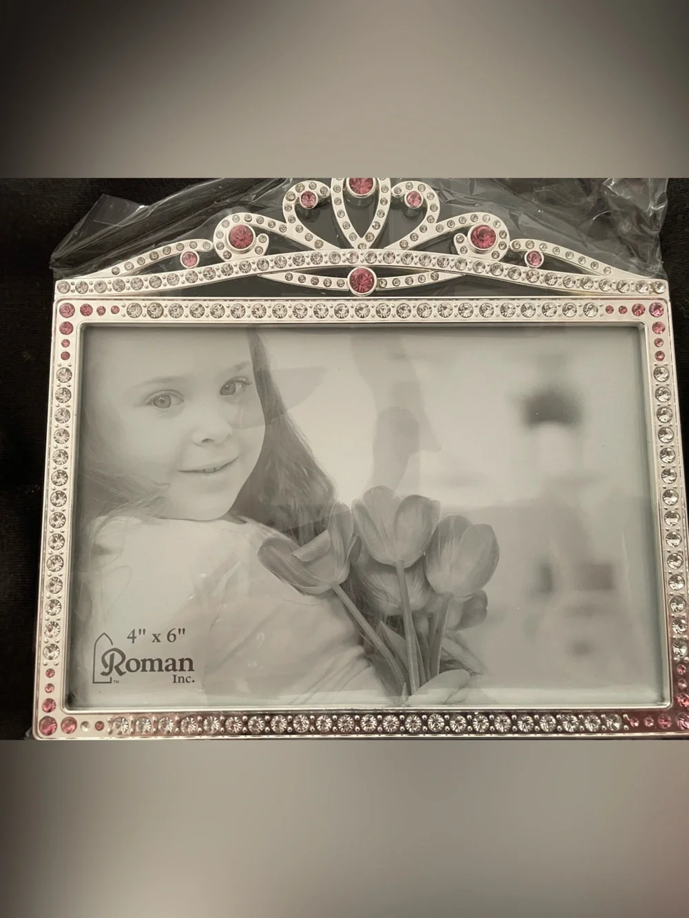 Princess crown photo frame 4x6 new